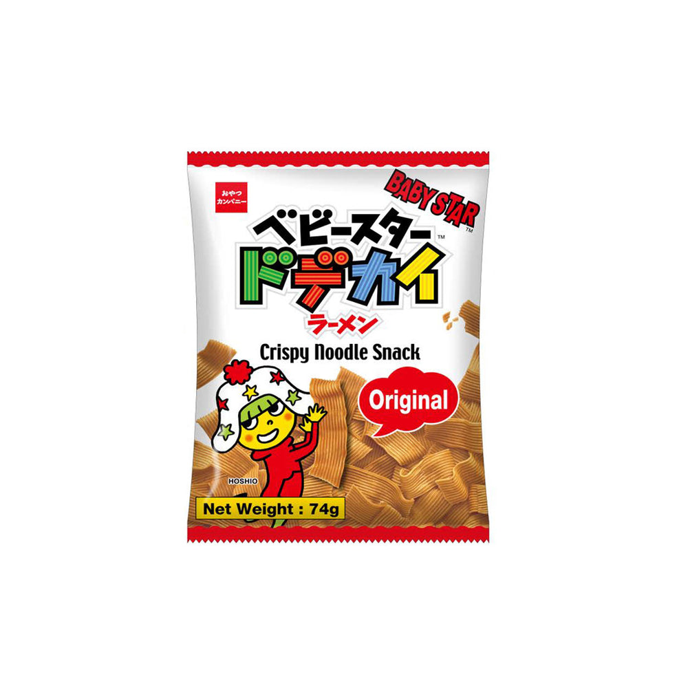 Baby Star Crispy Wide Noodle Snack Original Flavour 37 Gr (24/Carton)