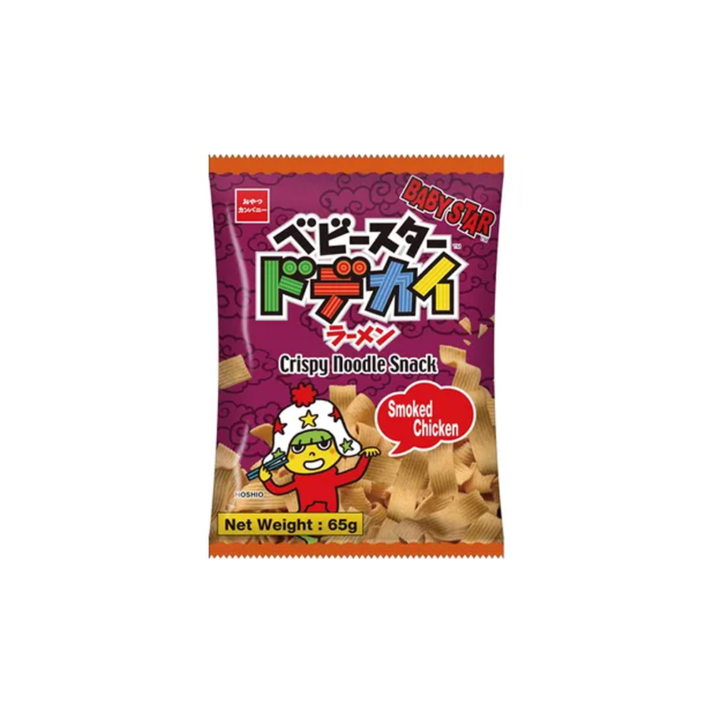 Baby Star Wide Noodle Smoked Chicken 65 Gr (12/Carton)