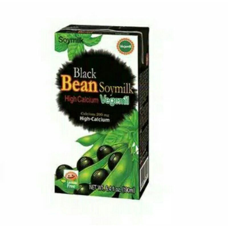 Black Bean Soymilk High Calcium Vegemil 190Ml (48/Carton)