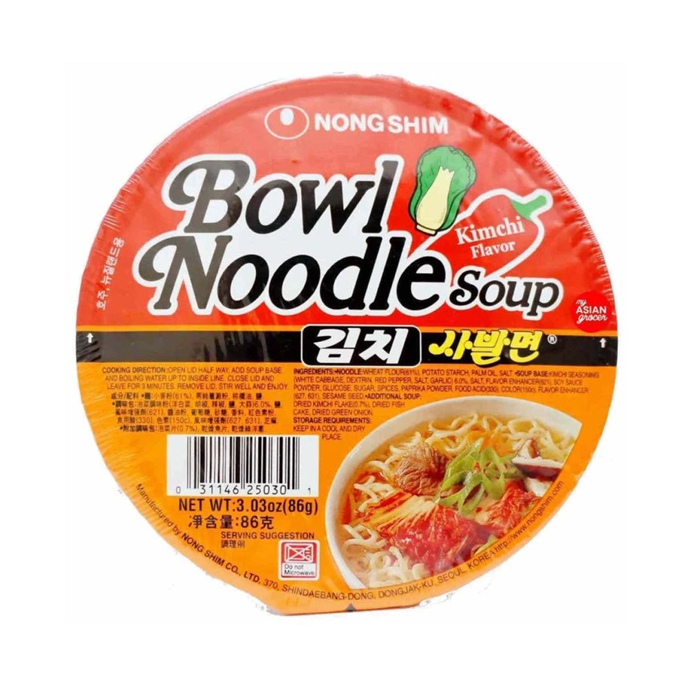 Bowl Noodle Soup Kimchi 86Gr (12/Carton)