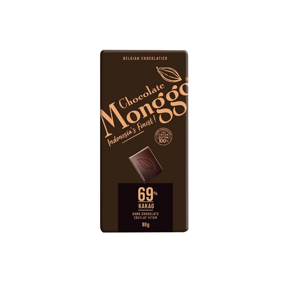 Chocolate Monggo - Chocolate Tablet Dark 69% of Cocoa 80Gr (24/Carton)