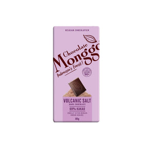 Chocolate Monggo - Chocolate Tablet Dark & Volcanic Salt 80Gr (24/Carton)