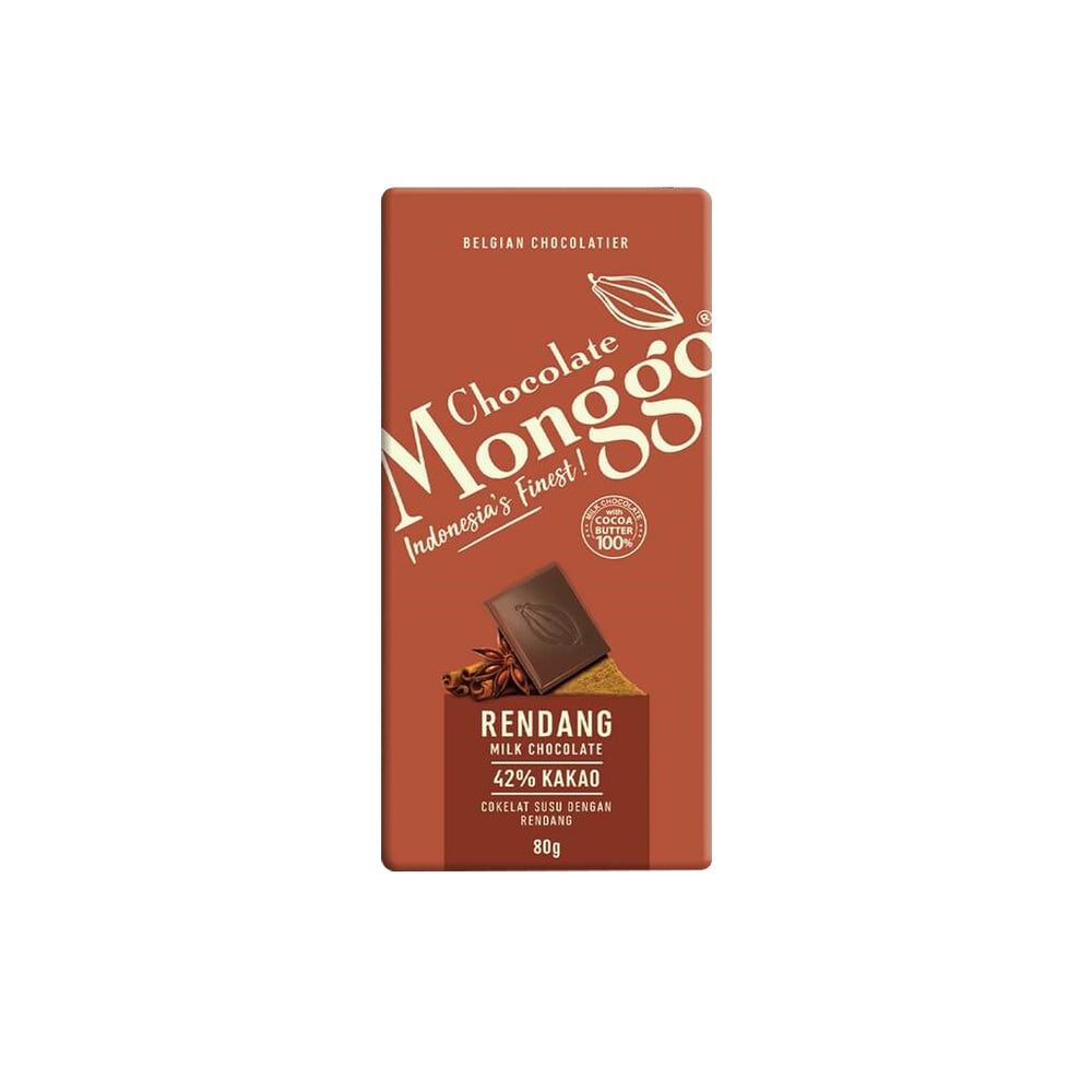 
            
                Load image into Gallery viewer, Chocolate Monggo - Chocolate Tablet with Rendang 80gr (24/carton)
            
        
