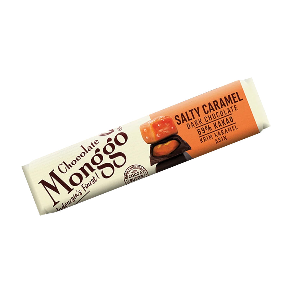 Chocolate Monggo - Dark Chocolate & Salty Caramel 40Gr (24/Carton)