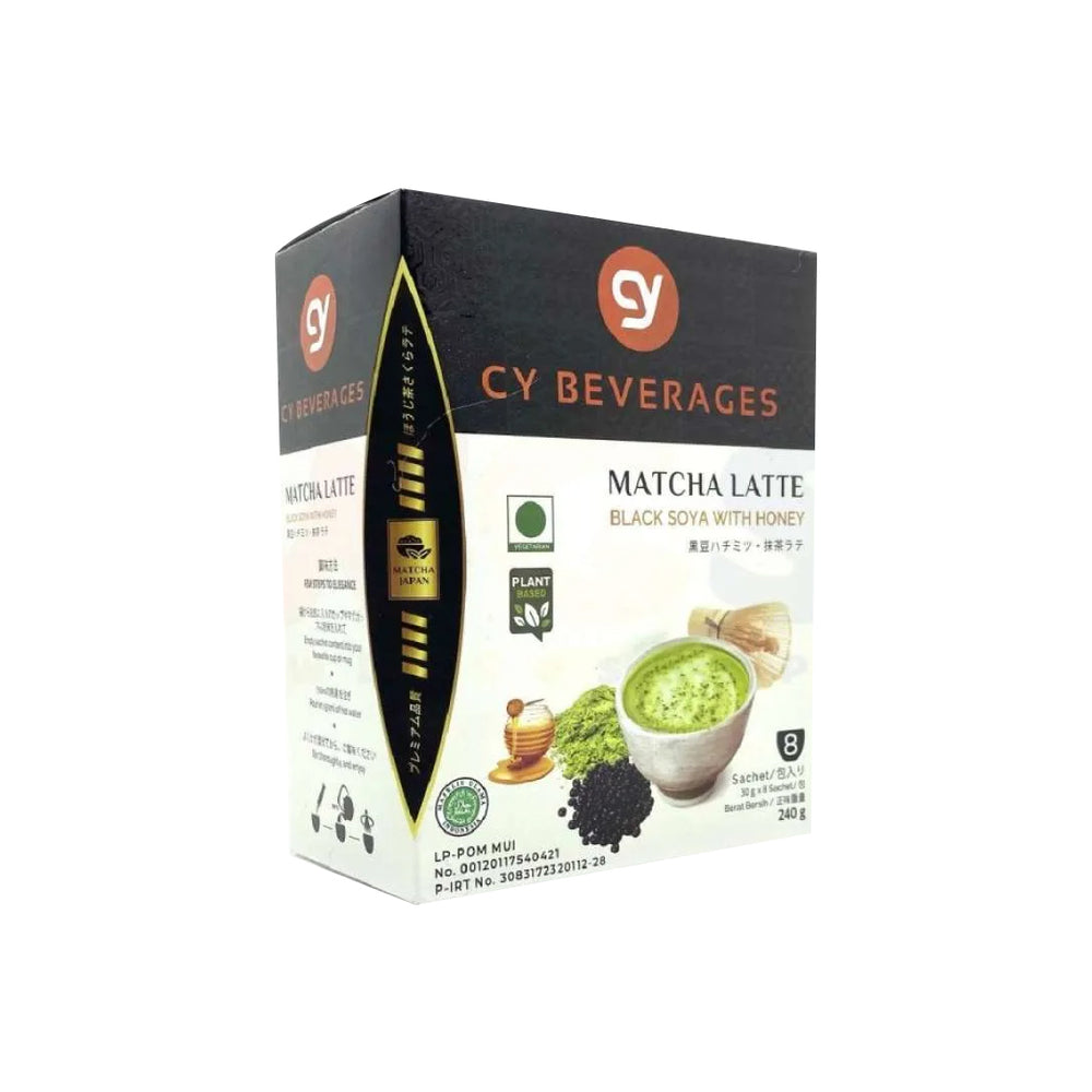 
            
                Load image into Gallery viewer, CY Plant Based Matcha Latte Black Soya with Honey 240gr (24/carton)
            
        