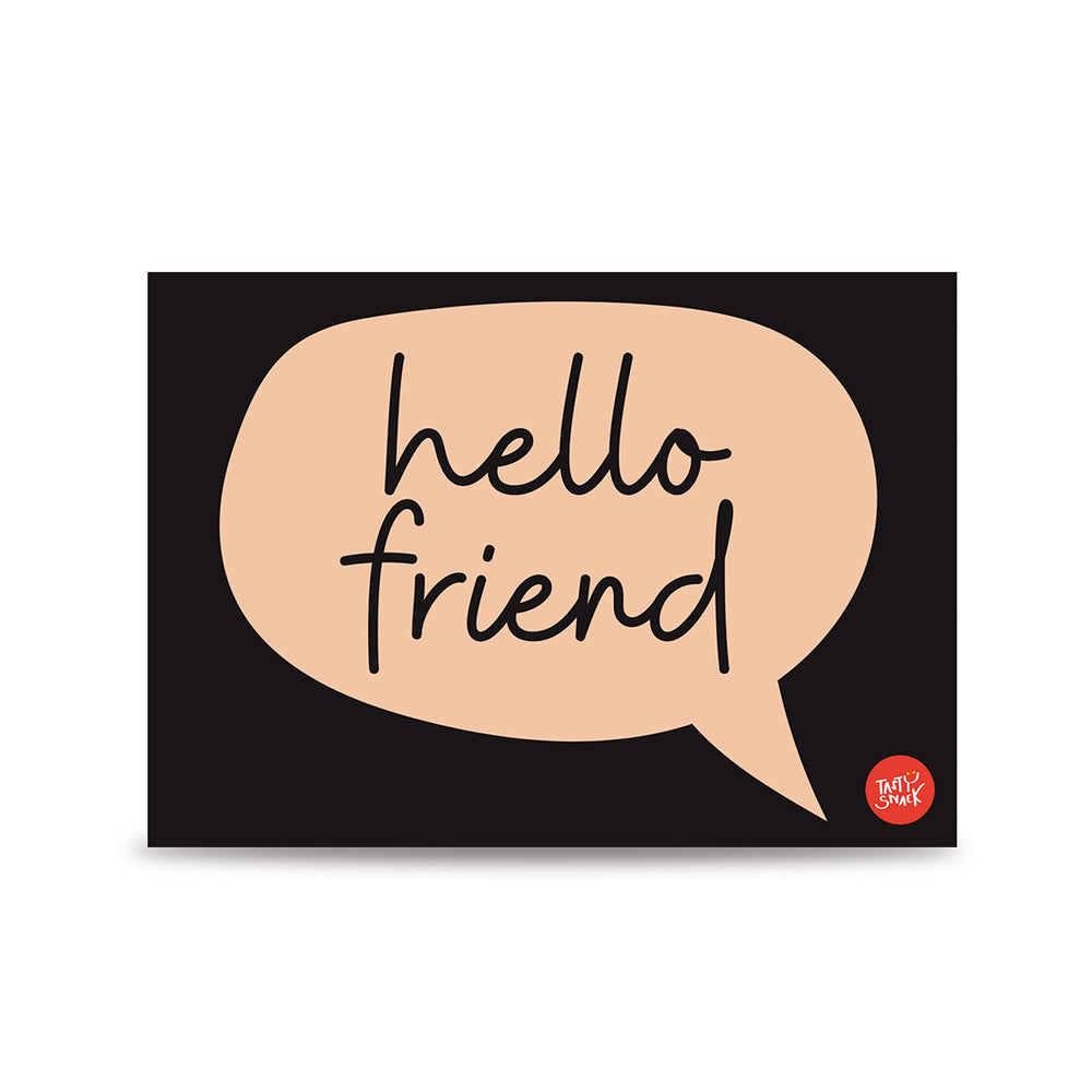 Hello Friend Rounds Hello Friend! Card – Tasty Snack Indonesia