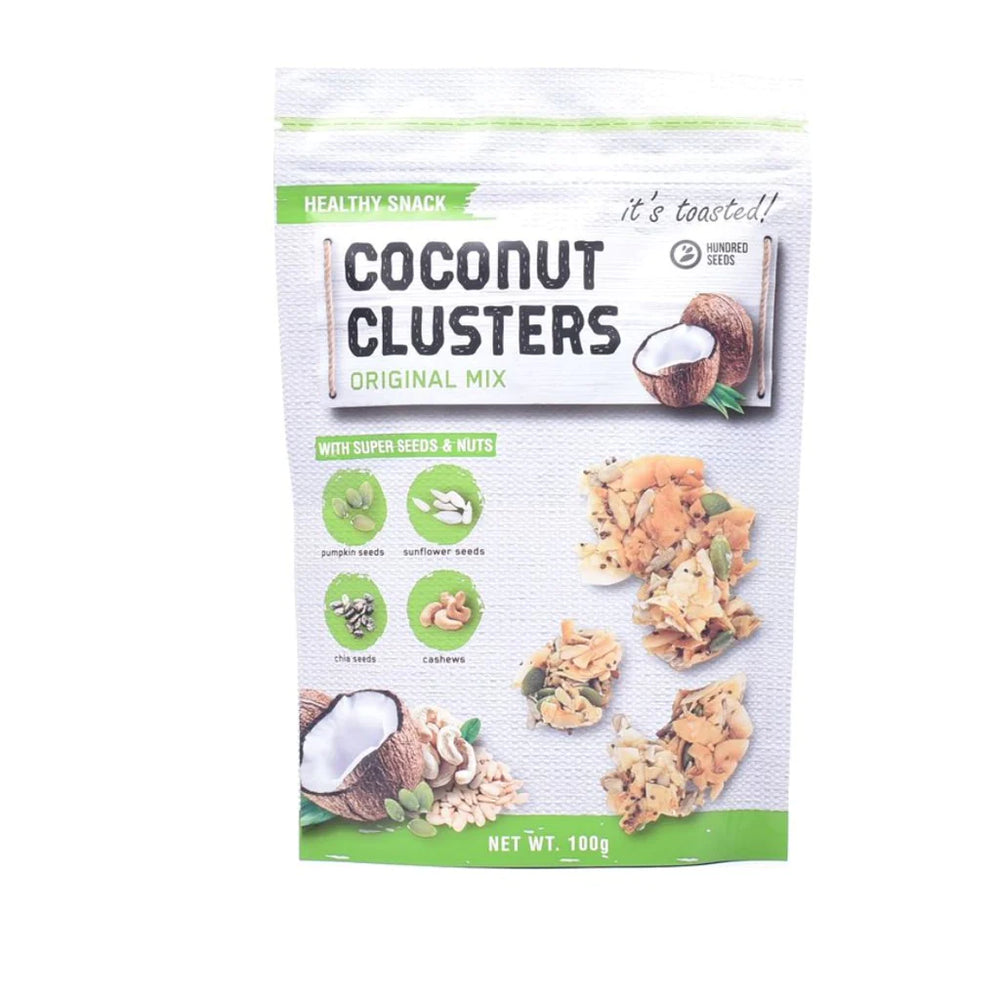 Hundred Seeds - Coconut Clusters Original Mix 100Gr (24/carton)