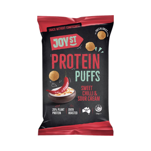 
            
                Load image into Gallery viewer, Joy St Protein Puff - Sweet Chilli &amp;amp; Sour Cream (110g) - Front
            
        