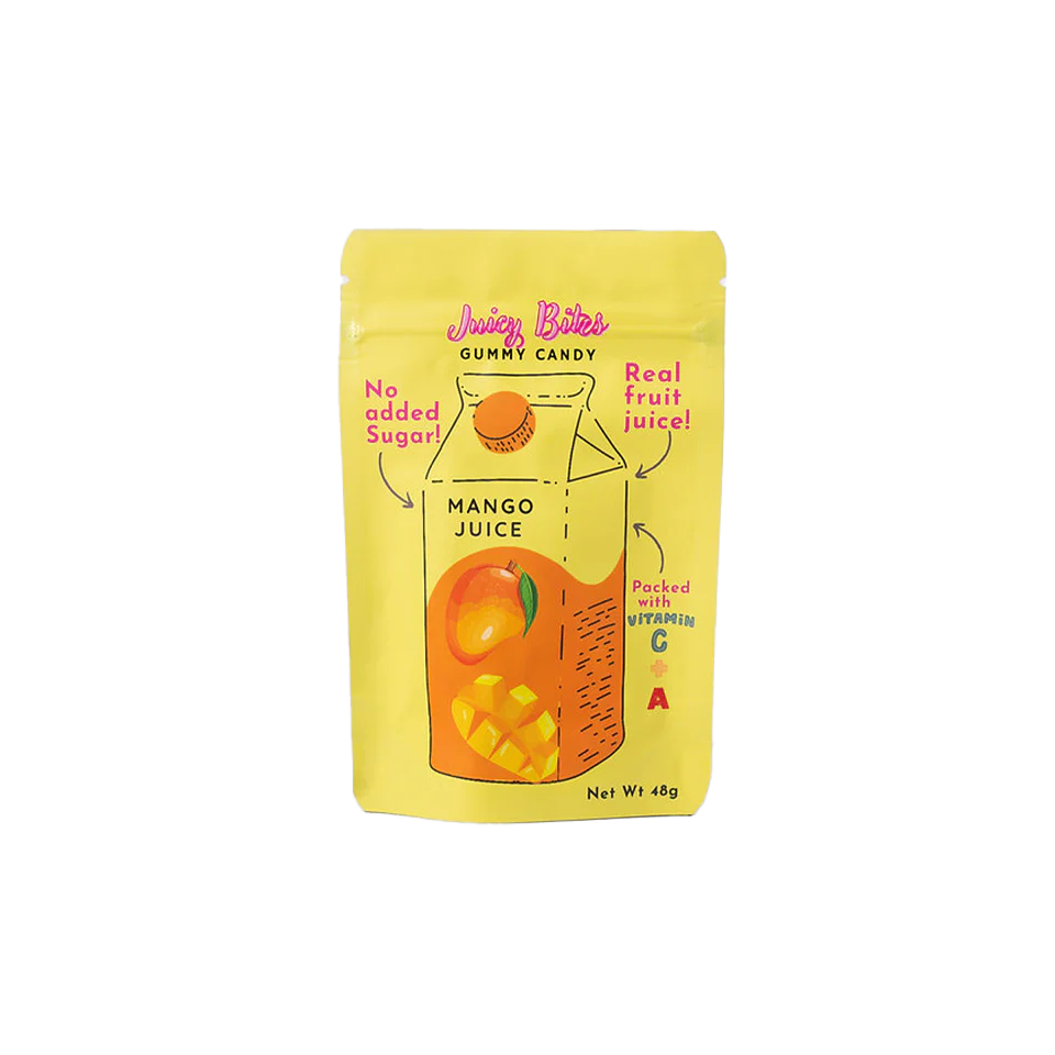 Bites - Sugar Free Mango Juice Gummy 48Gr (24/Carton)