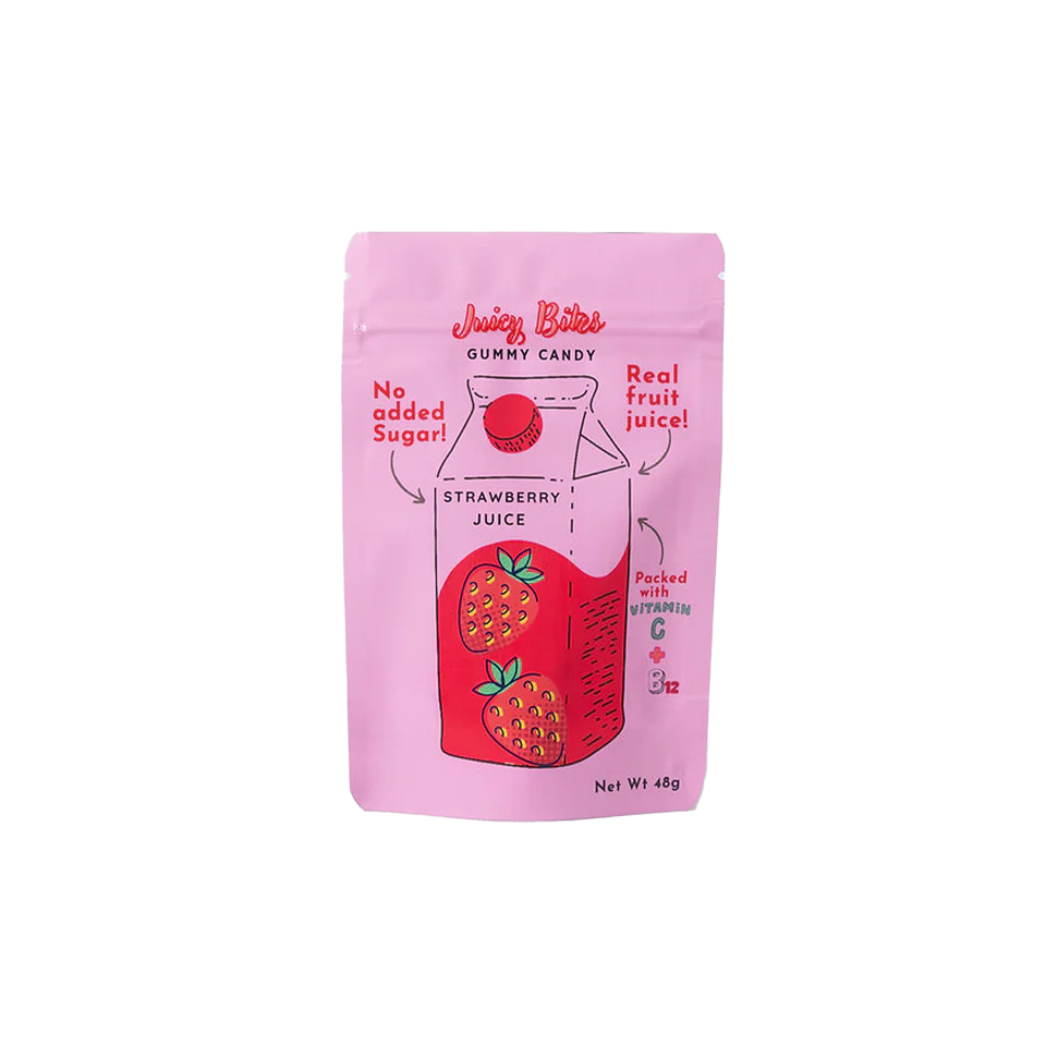 Bites - Strawberry Juice Gummy 30Gr (24/Carton)