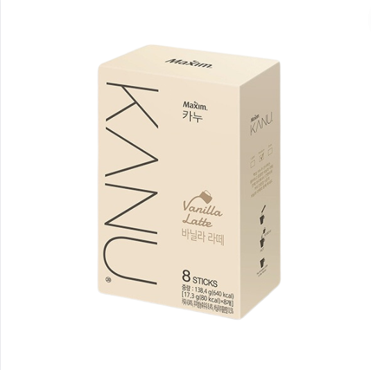 Kanu - Vanilla Latte 138,4Gr (8 Stikcs) (12/Carton)