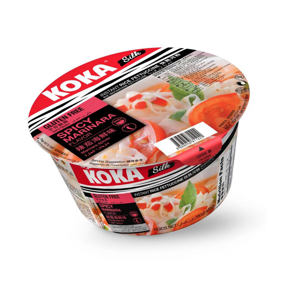 
            
                Load image into Gallery viewer, Koka Silk Bowl Rice Noodles Spicy Marinara 70Gr (12/Carton)
            
        