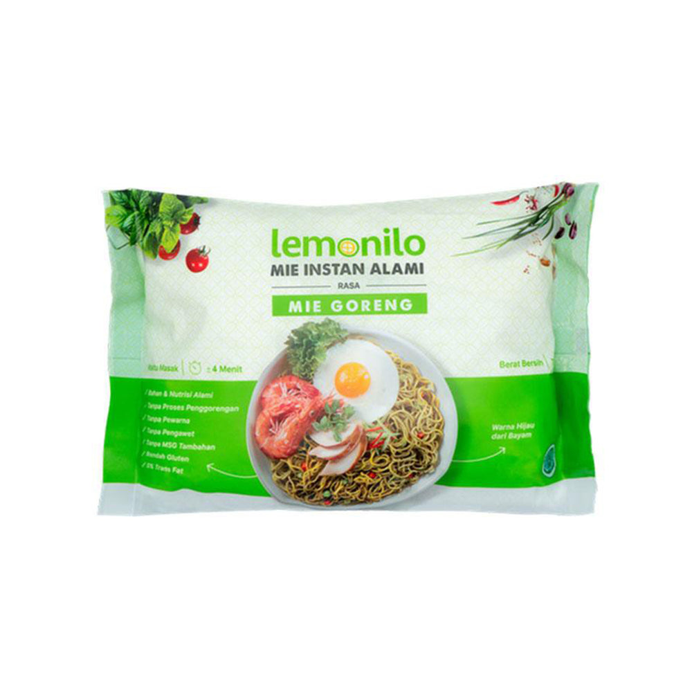 Lemonilo Mie Instant Alami Goreng Pck 77Gr (20/Carton)