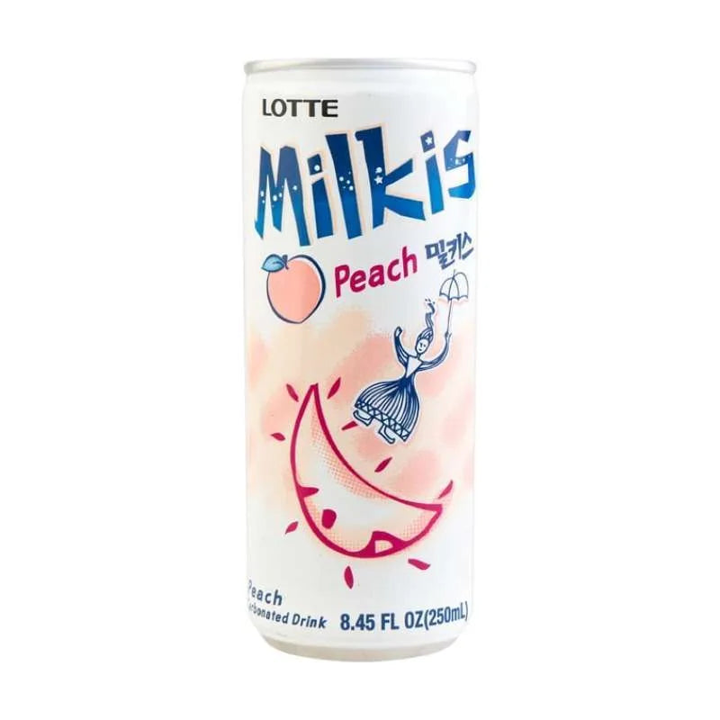 Lotte - Milkis Peach Can 250Ml (30/Carton)