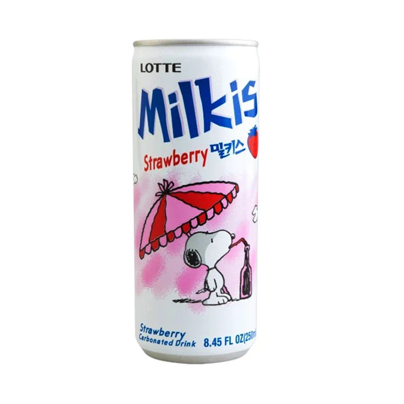 Lotte - Milkis Strawberry Kaleng 250Ml (30/Carton)