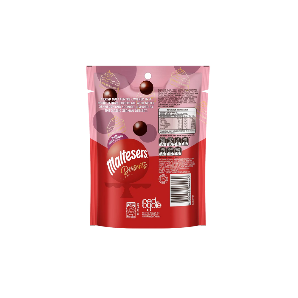 
            
                Load image into Gallery viewer, Maltesers - Black Forrest Pouch (125g) - Front
            
        