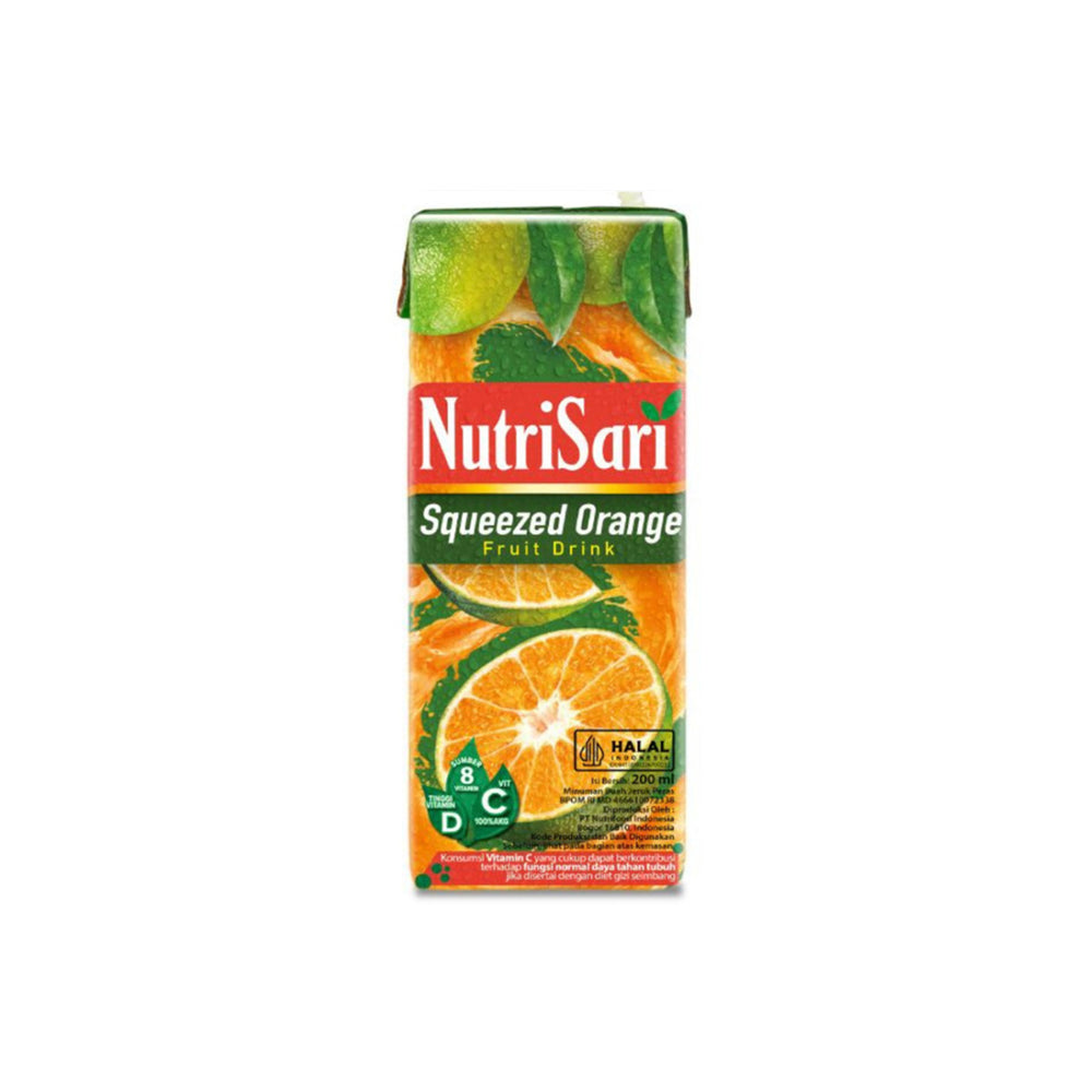 Nutrisari Juice Drink Squeezed Orange Tpk 200Ml (24/Carton)