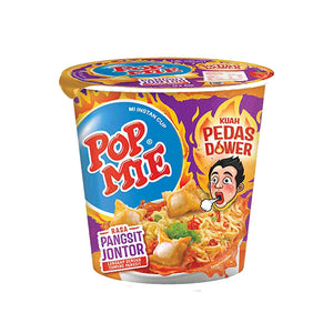 Pop Mie - Mi Instan Pedes Dower Pangsit Jontor Cup 75Gr (12/Carton)