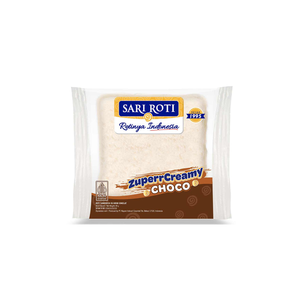 Zupper Roti Sariroti - Sandwich Zuperr Creamy Choco – Tasty Snack Indonesia