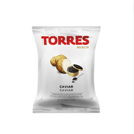 Torres Selecta - Caviar Potato Chips 40Gr (20/Carton)