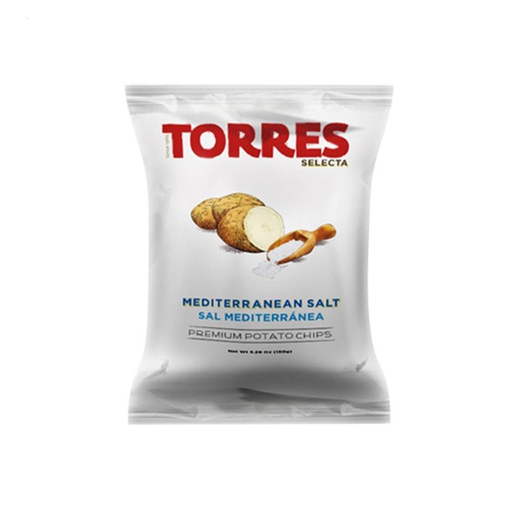 Torres Selecta - Mediterranean Salt Potato Chips 50Gr (20/Carton)