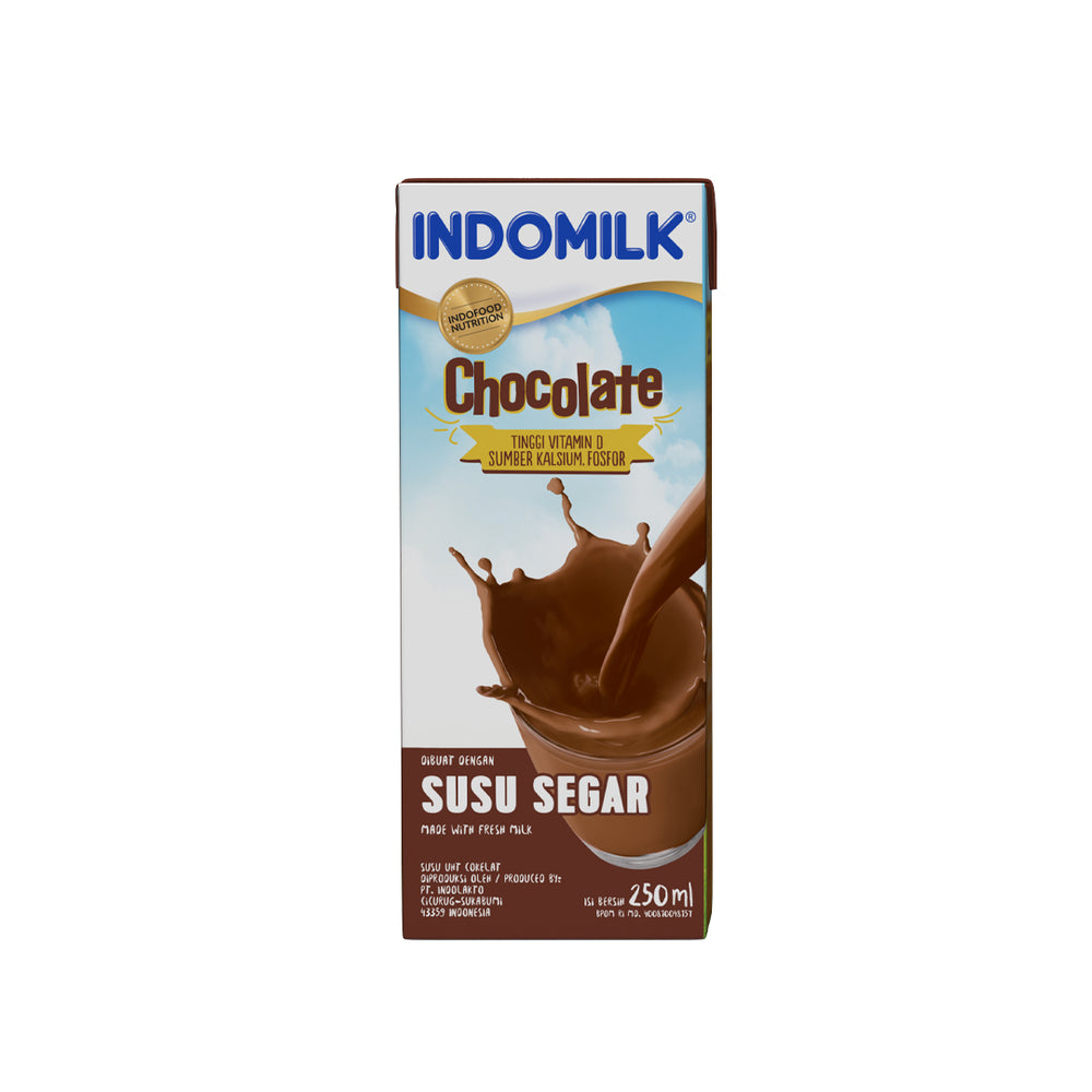 UHT Indomilk 250 Ml Coklat (24/Carton)