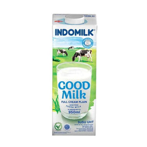 Indomilk - Plain 950Ml (12/Carton)