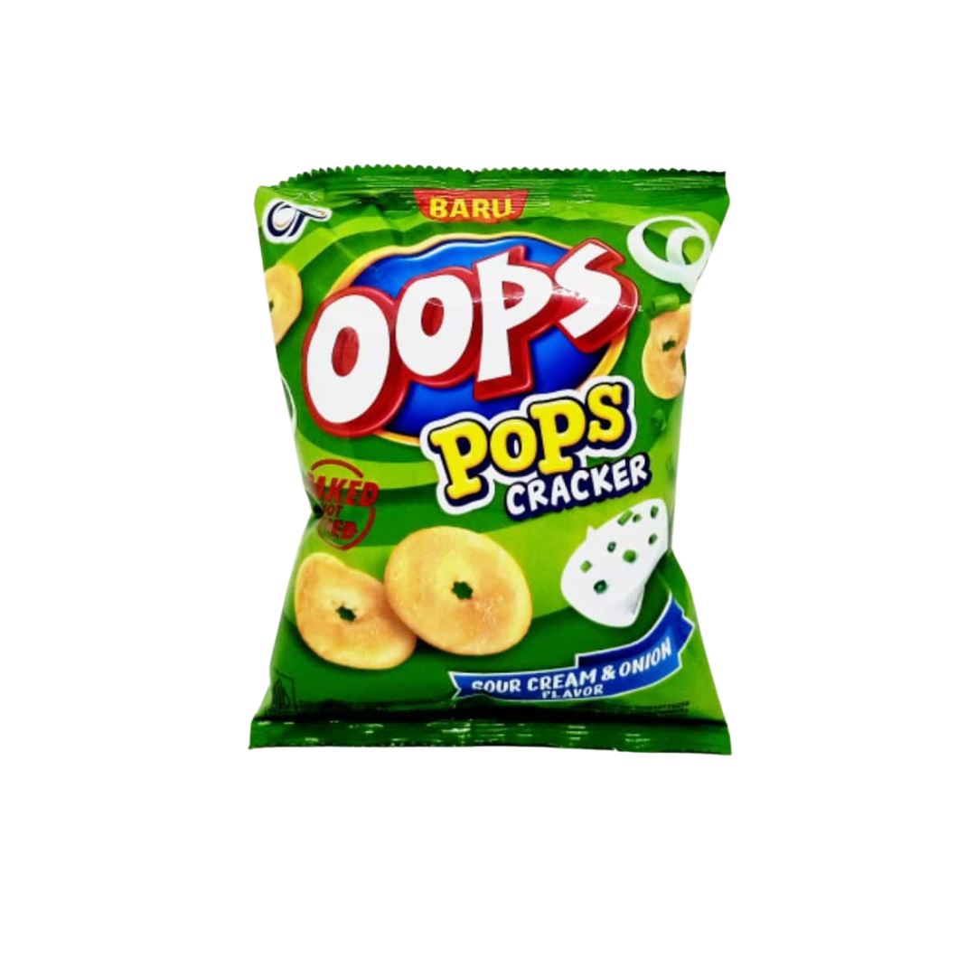Oops - Cracker Pops Sour Cream & Onion 20Gr (60/Carton) – Tasty Snack ...
