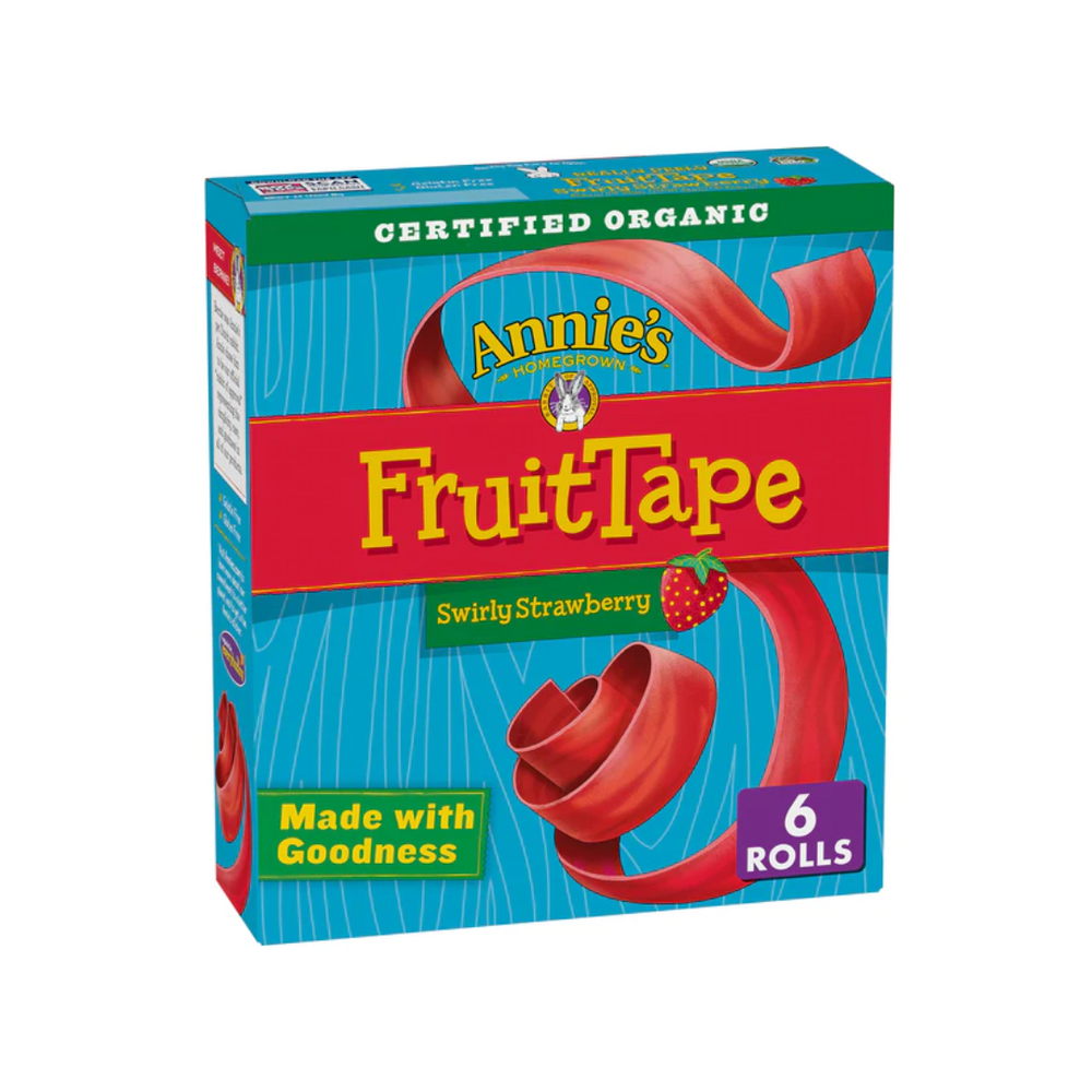 Annie'S Fruittape Swirly Strawberry 128 Gr (8/Ctn)