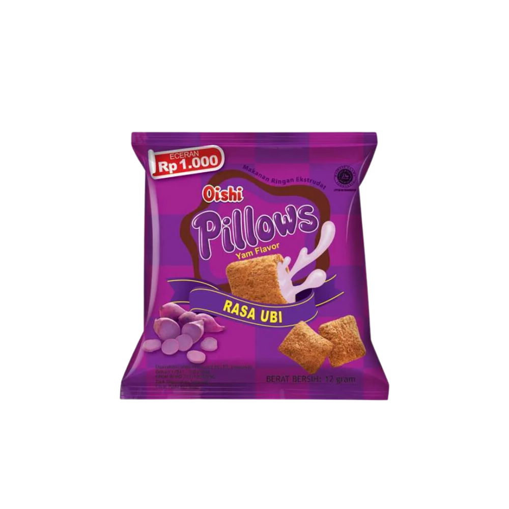 Oishi - Snack Pillows Ubi Ungu 12Gr (120/Carton)