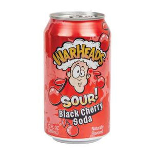 Warheads Sour Black Cherry Soda 12 Oz (12/Carton)