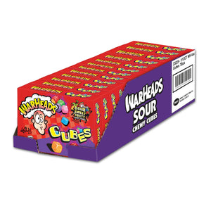 Warheads - Sour Chewy Cubes Box 4Oz (12/carton)