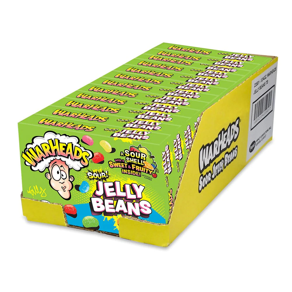 
            
                Load image into Gallery viewer, Warheads Sour Jelly Beans 4-Oz (12/carton)
            
        
