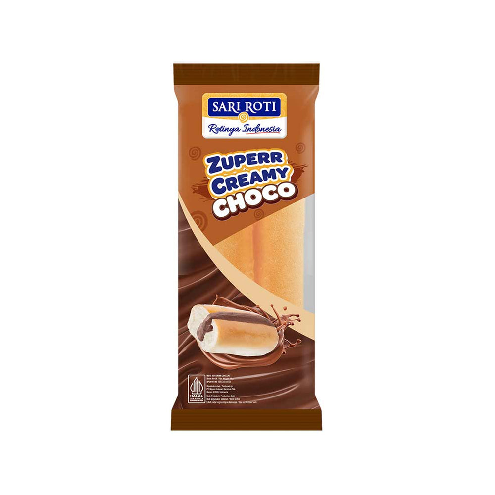 Zupper Roti Sariroti - Zuperr Creamy Choco – Tasty Snack Indonesia
