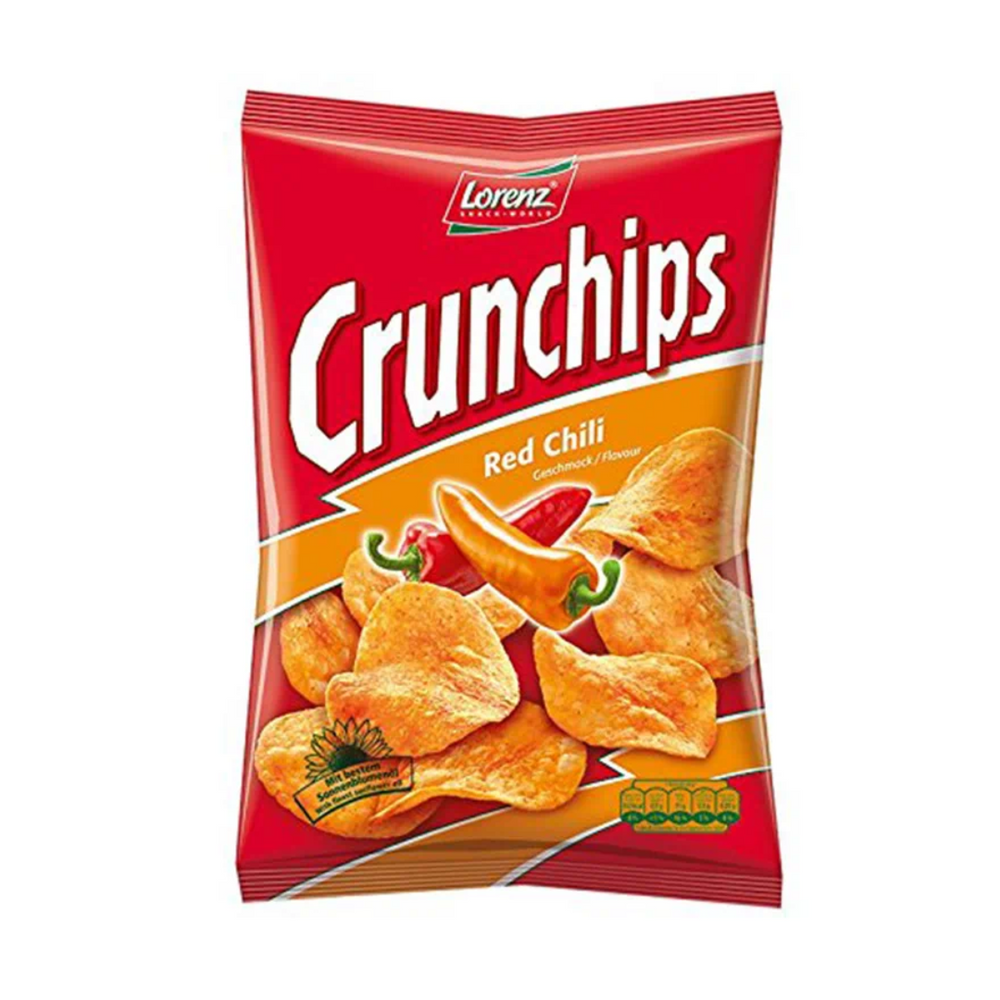 Lorenz - Crunchips Red Chili 100Gr (12/Carton)