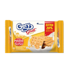 Gery - Crackers Malkist Saluut Marie Susu 100Gr (30/Carton)