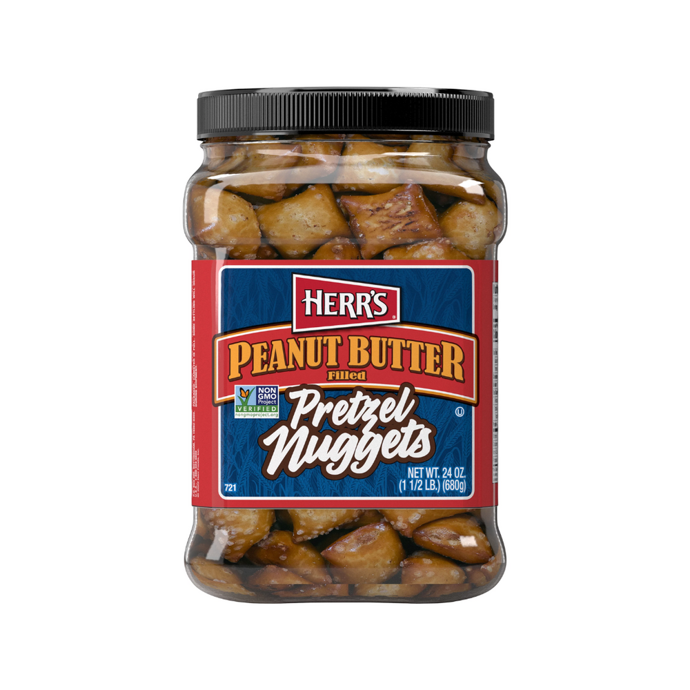 Herr's - Pretzel Peanut Butter Barrel 24Oz (12/Carton)