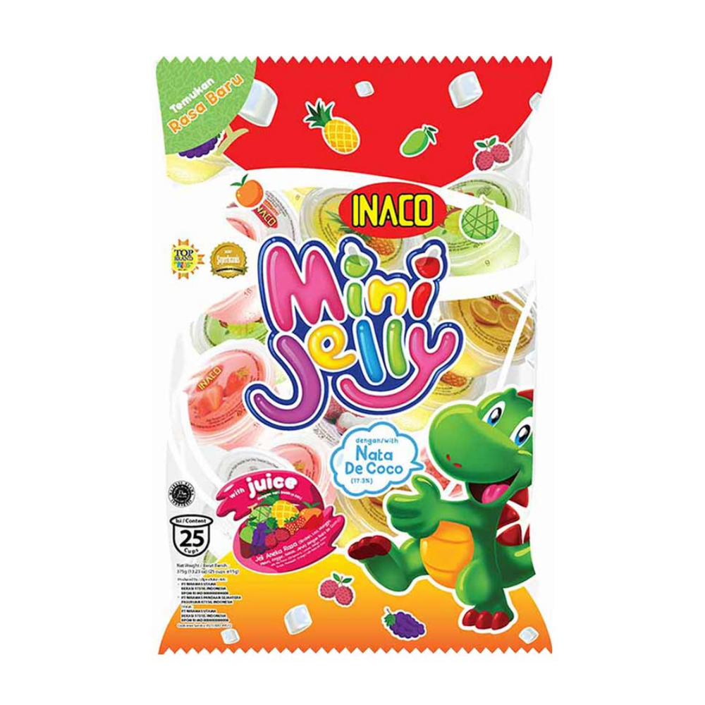 Inaco - Mini Jelly 25'S Mix Flavour (12/Carton) – Tasty Snack Indonesia