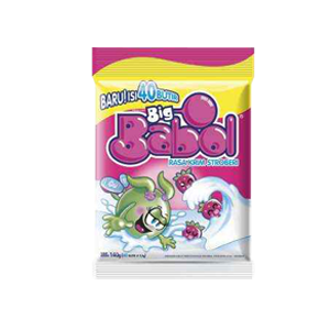 Big Babol - Bubble Gum Krim Strawberry Pck 140Gr (16/Ctn)