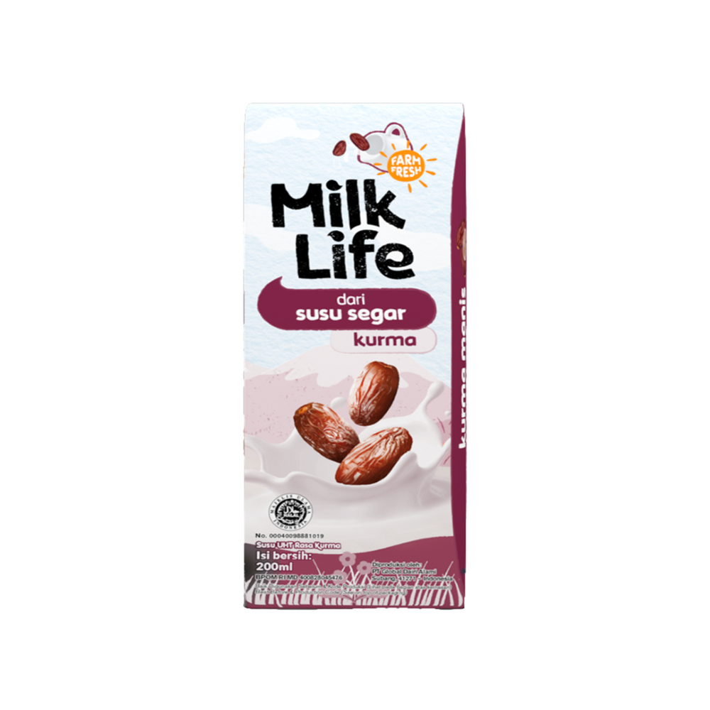 Milklife - UHT Kurma Teens 200Ml (24/Carton)