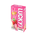 Meiji - Biscuit Lucky Stick Strawberry 45Gr (10/Carton)