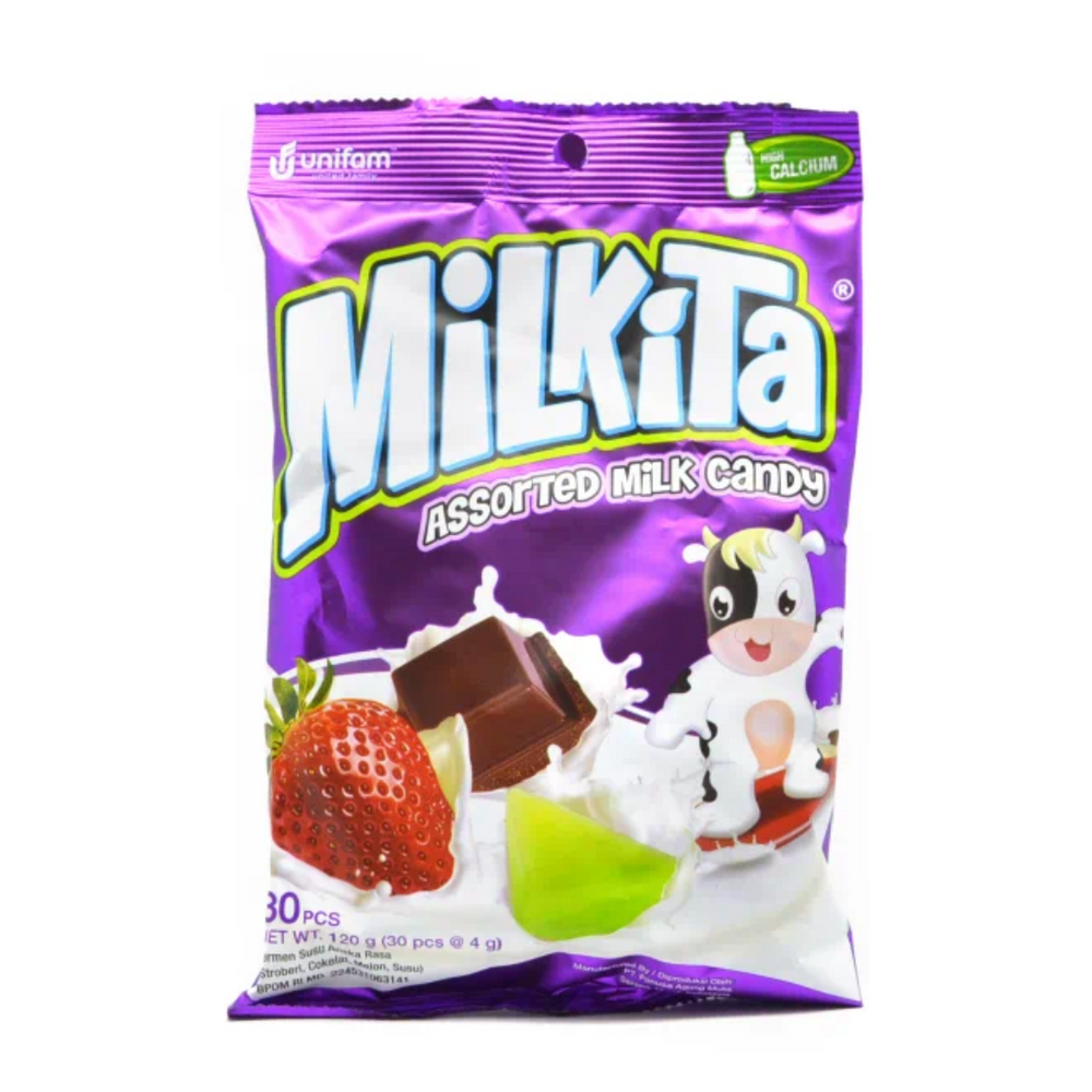 Milkita - Candy Milk (30'S) Assorted Pck 120Gr (20/Carton)