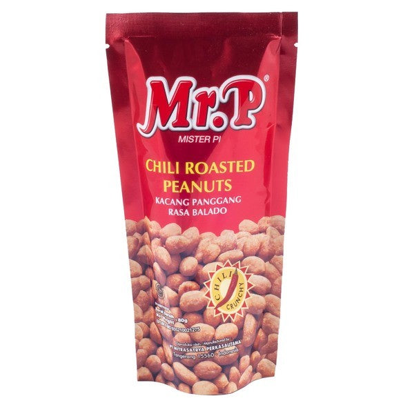 Mr.P - Chili Roasted Peanuts 80Gr (30/Carton)