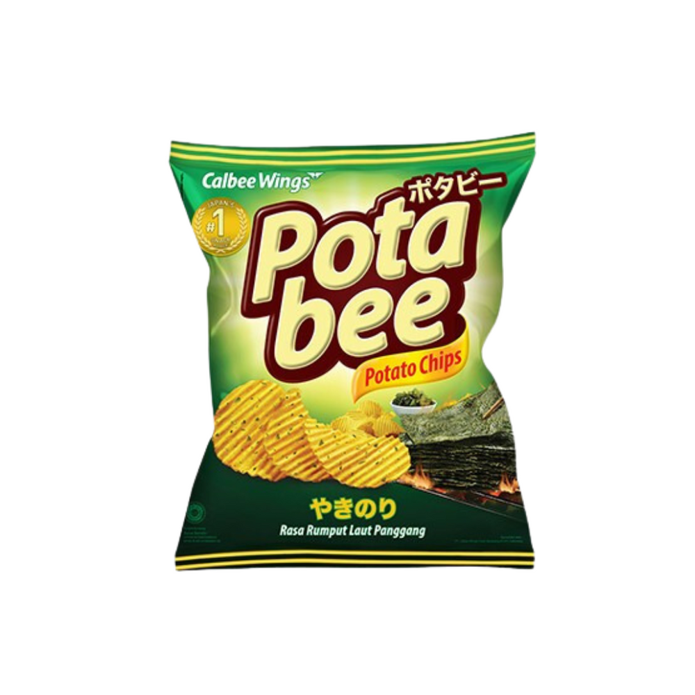 Potabee - Snack Potato Chips Seaweed 15Gr (60/Carton)