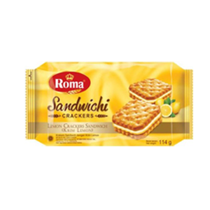 Roma - Sandwichi Crackers Lemon 120Gr (24/Carton)