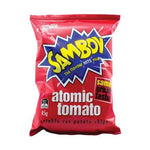 Samboy - Atomic Tomato Crinckle Cut Potato Chips 45Gr (18/Carton)