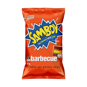Samboy Barbeque Crinckle Cut Potato Chips 45Gr (18/Carton)