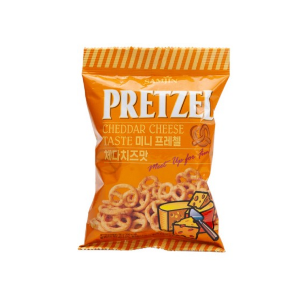 Samjin Pretzel Cheddar Cheese 85 Gr (24/Carton)