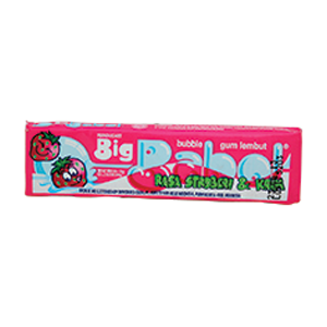 Big Babol Candy Stick Strawberry Stk 20Gr (20/Ctn)
