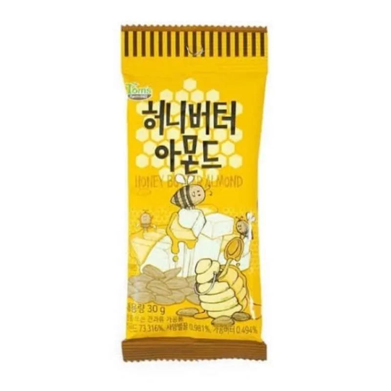 Toms - Honey Butter Almond 30Gr (72/Carton)